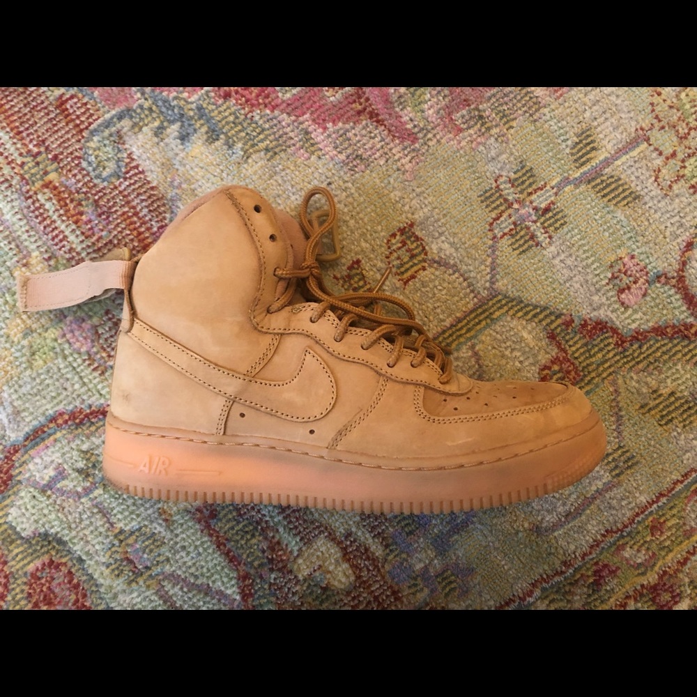 Tan Suede Nike Air Force One